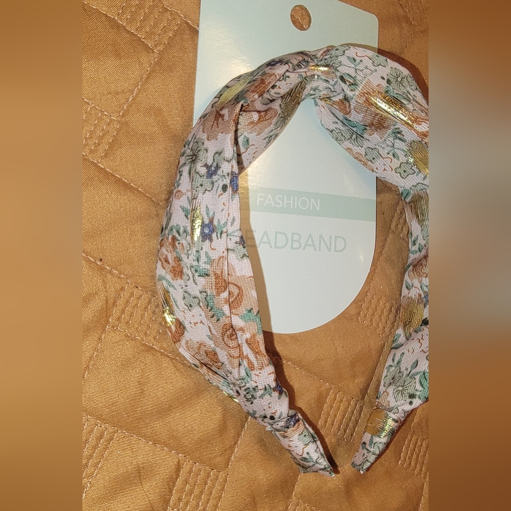 Floral Fashion Headband - Pink and Brown 2/$15 - Picture 3 of 5
